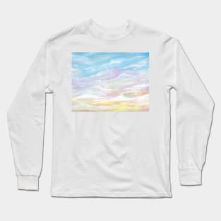 Watercolor Sunset Long Sleeve T-Shirt